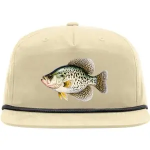 Crappie UV Leather patch Richardson 256 Rope Hat