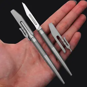 Titanium Paper Cutter Knife, Office Cutting Supplies, Office Gadgets, Home Office, Handmade DIY Knife, Carving Knife, Precision Craft Tool for Art & Design Projects