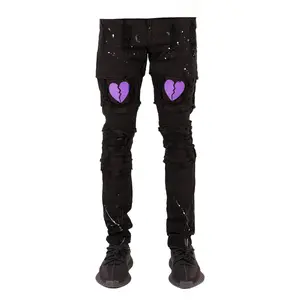 Broken Heart Jeans -Purple