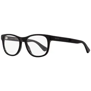 Gucci Rectangular Eyeglasses GG0004O 001 Black 53mm 0004
