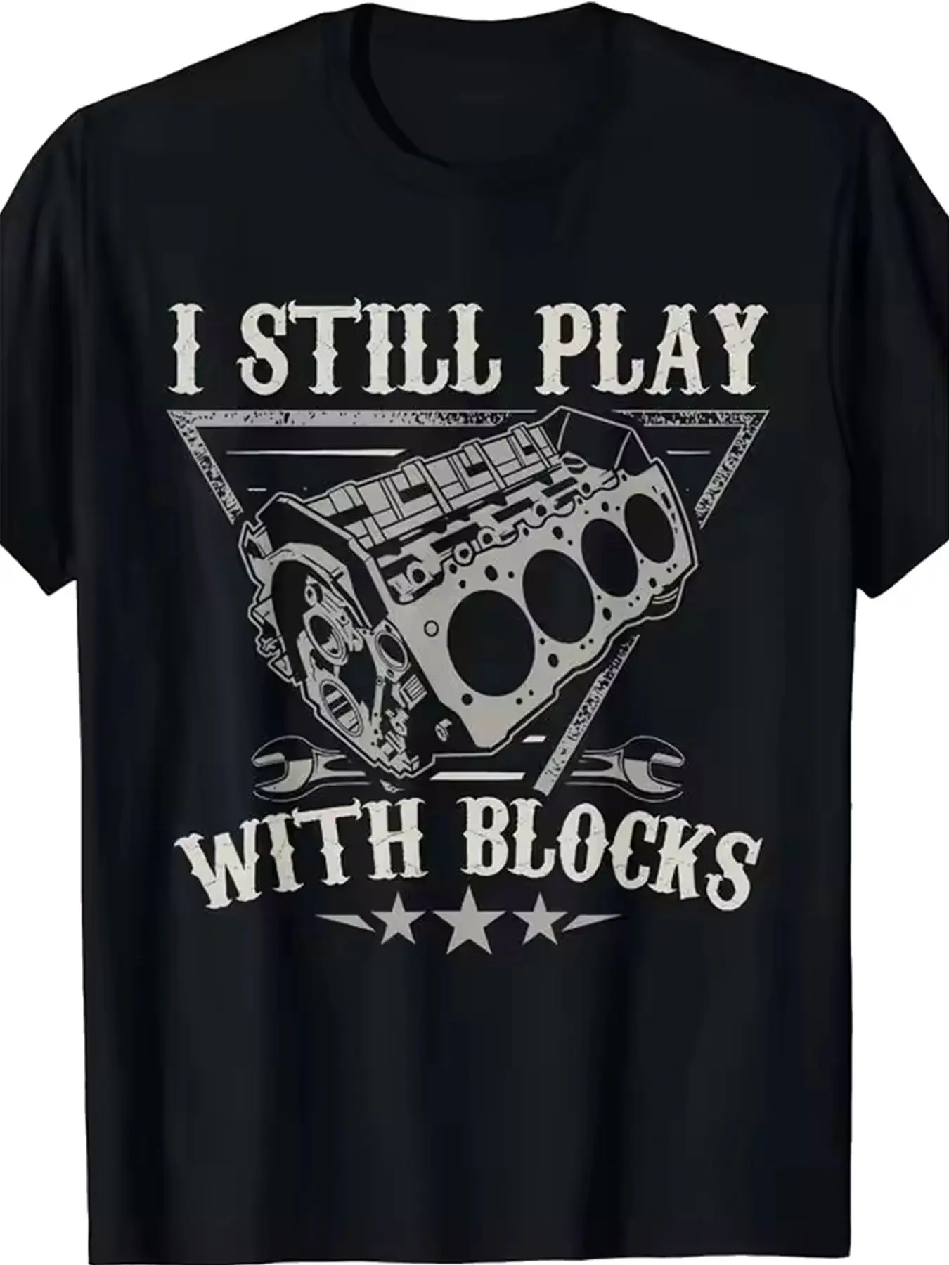 Auto Mechanic Graphic Tee, Comfortable Fashion Design, Perfect Gift for Car Enthusiasts, Casual Short Sleeve Fitted Shirt