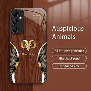Suitable for [Galaxy A15] New high-end luxury wood grain zodiac mobile phone case New business simple explosion-proof mobile phone case Affordable price Anti-fall and anti-fingerprint 995