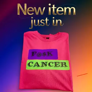 Cancer Support T-Shirt - Pink Tee with F@SK Cancer Design for Awareness and Support