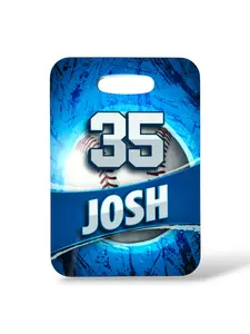 Grunge Baseball Bag Tag