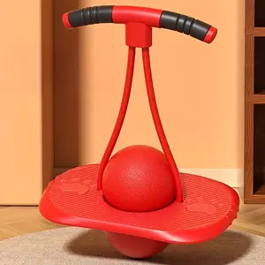 High Elasticity Fitness Jumping Ball, Thickened Durable Design with Flexible Handle & Textured Grip, Load-Bearing & Wear-Resistant, Available in Purple, Red, Blue, Ideal for Sports & Play, Exercise Ball