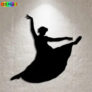 1pc Dancing Figure Metal Wall Art,Dynamic Dancing Figure Statue Mural, Ideal Gift for New Year, Christmas, Art & Dance Enthusiasts, Rust-Resistant Metal Wall Decor Wall Sculptures, Perfect for Living Room Wall & Garden Fence, Elegant Home Decor