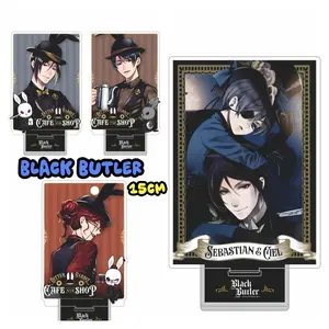 Anime Black Butler 15CM Figures Sebastian Michaelis Ciel Phantomhive Acrylic Stand Model Plate New Year gifts