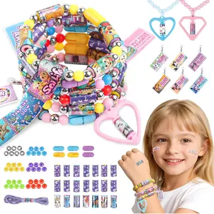 Scarmat DIY Sticker Jewelry Making Kit 320pcs, Sticker Bracelet Kit for Kids, Wearable Shareable Sticky Rolls Bracelet for Girls 5-12, Birthday Gift for 5 6 7 8 9 10 11 12 Year Old