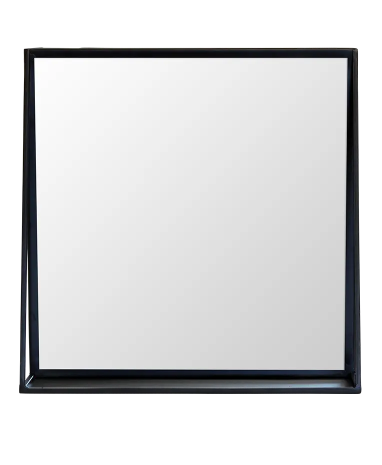 Medium Black Mirror w/ Shelf