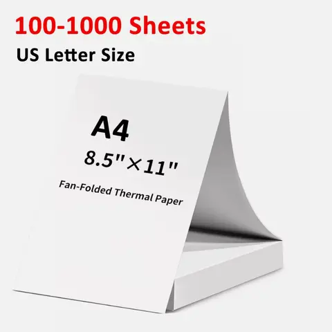 Heat-Resistant Fade-Resistant Printing Paper, 8.5"x11" US Letter Size, 100-1000 Sheets, Standard Fit for Brochures, Crafting Projects, Office Stationery Supplies for DIY Enthusiasts
