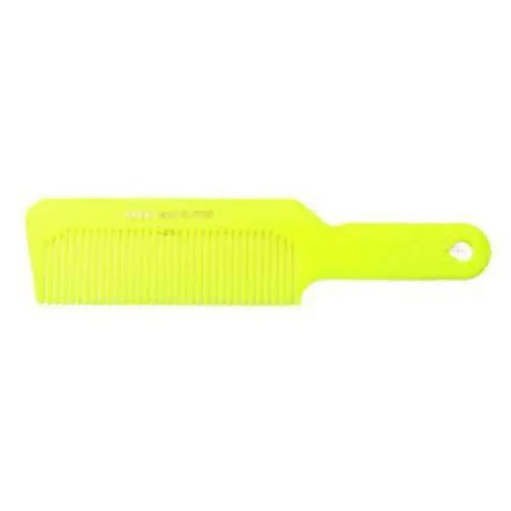 Krest Neon Flat-Top Comb, 8 3/4" Length Hair Care Tool with Easy Cutting Design for Easier Styling and Trimming