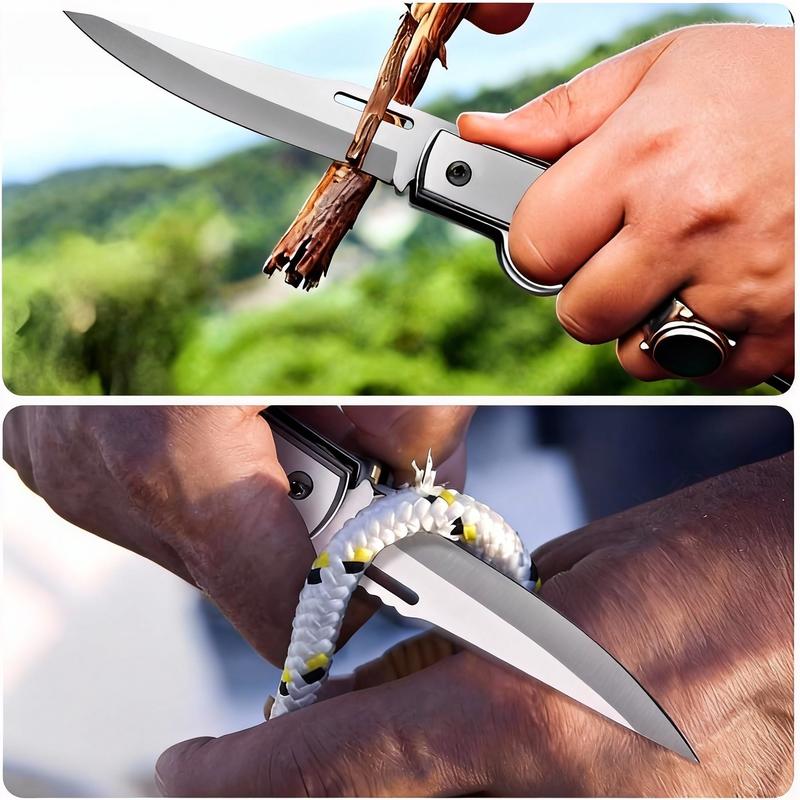 AK47 Tactical Folding Pocket Knife – 5CR13MOV Steel Blade with Secure Locking System, Compact Multipurpose EDC Tool for Hunting, Camping, Survival & Everyday Carry, Perfect Gift for Men