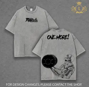 Men’s Gym T-Shirt, Jack Hanma One More Anime Shirt, Baki Muscle Fit Workout Tee, Gym Tank Top, Muscle Tank, Sleeveless Workout Shirt, Acid Washed Cotton Training Top, Anime Gym Shirt Gift