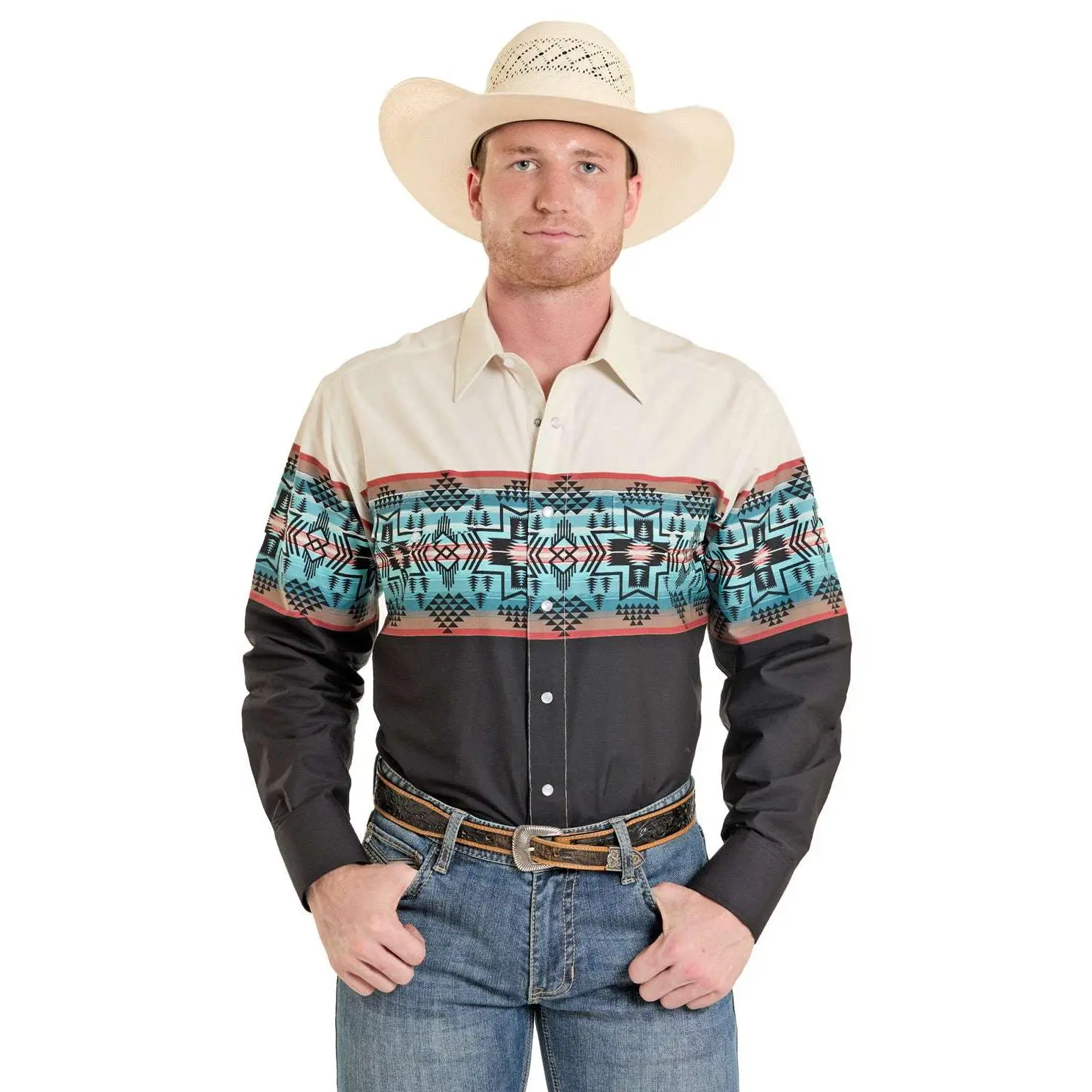 PANHANDLE MEN TAN LONG SLEEVE SHIRT SMN2S08294
