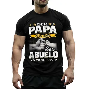 Funny Grandpa Spanish Shirt - Ser Papa Es Un Honor Ser Abuelo No Tiene Precio - Casual Cotton Tee for Grandfather Gift - Unisex Crewneck