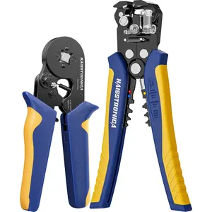 haisstronica Ferrule Crimping Tool Kit, AWG 24-10 Automatic Wire Stripper with AWG 23-7 Wire Crimper For Ferrule Connectors,Father's Day Gift multi  tool