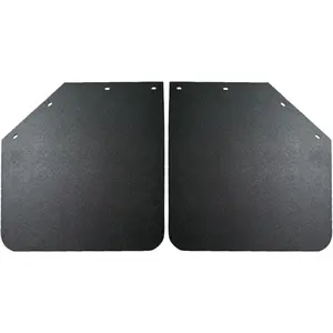 2 count Universal Heavy Duty Polymer Mudflaps 24x24 Inch, Black Angled Splash Guard Mudflap for Semi  Tractor Trailer