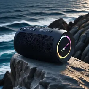 ZEALOTs S49 20W Bluetooth Speaker with Dual Pairing Waterproof IPX5 3600mAh Battery High-Quality Sound for Outdoor Home Use Compact Design