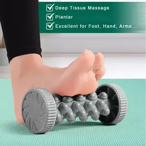 Foot Massager Massage Roller Yoga Massage Ball Plantar Fascia Roller Muscle Relaxation Care Plastic Manual Foot Massager reflexology massage tool