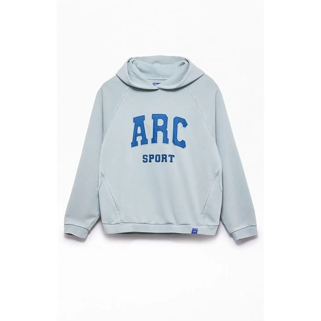 A.R.C. Men's Blue Raglan Sport Fleece Hoodie