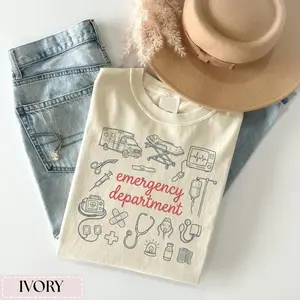 Emergency Department T-Shirt & Sweatshirt, ER Nurse Tee, Emergency Room Staff Shirt, ED Tech Appreciation Gift