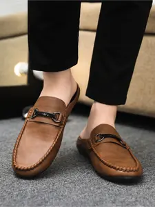 2026 New Men's Soft Leather Driving Loafers, perfect for commuting and driving, instantly transform you into a gentleman upon wearing, British-style slip-on loafers