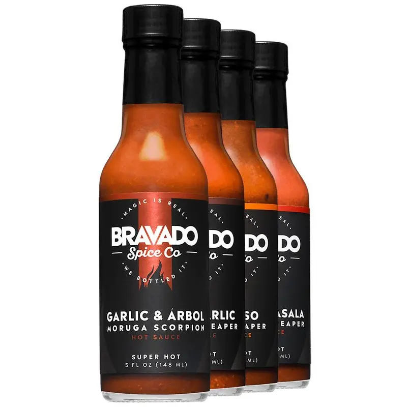 Bravado Super Hot Set - Featuring Garlic & Árbol Moruga Scorpion Hot Sauce
