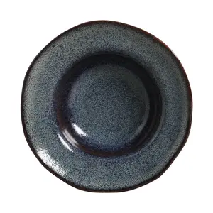 Everyday Organic Abstract Glazed Stoneware Dessert Plate Set