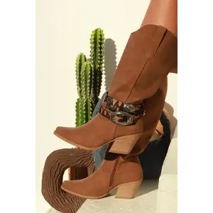 Festival Forever Cowgirl Boots - Tan