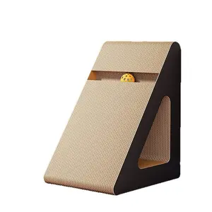 Standing Triangular Cat Scratching Board, Vertical Scratcher, Wear-Resistant, Non-Flaky, Scratch-Resistant Corrugated Paper Cat Claw Board, Prevent Cat Scratching Sofa, Claw Grinding Device For Cats