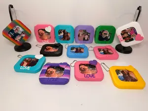 Adorable Picture Frame Keychain/Bag Tag