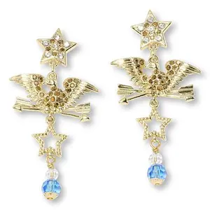 Heidi Daus "Gallantly Streaming" Crystal Drop Earrings