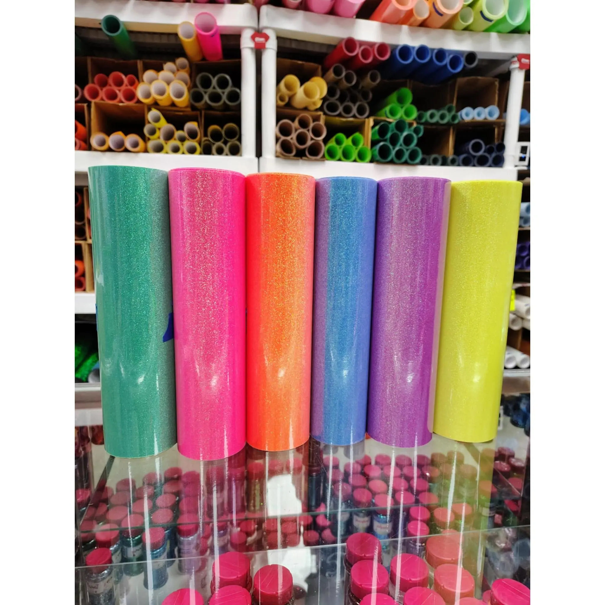BULK Neon Glitter VTS 3D Super Puff | Heat Transfer Vinyl | Puff HTV | Puff Vinyl