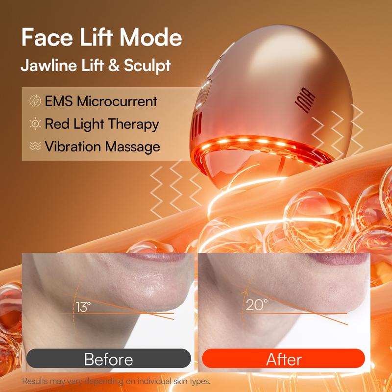 【LIVE EXCLUSIVE】INIA GLACE 7-in-1 Face & Neck Sculpting Device | EMS Microcurrent, Red & Blue Light, Thermal & Cryo Therapy for Lift, Tighten, Lymphatic Drainage & De-Puff, Serum Infusion, Perfect Gift Pick