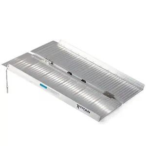 Titan Ramps 3 Foot Single-Fold Aluminum Wheelchair Ramp, 600 Pound Capacity