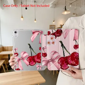Case for iPad, Suitable for iPad mini, Air, Pro (7.9", 8.3", 9.7", 10.2", 11", 12.9"), Y+three-fold folding, acrylic material with Pen Slot, Auto Sleep Wake Full Case, Tablet Case, Tablet protective cover, Minimalist Style, Sleek Design, Shell