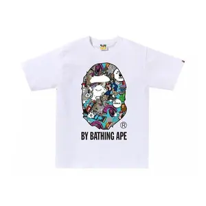 BAPE Comic Art Ape Head Tee White (men) by StockX