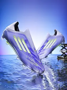 Women's Outdoor Sports Soccer Shoes Long Stud Ag Fg Classic Anti-Slip Football Training Shoes Comfortable Breathable Professional