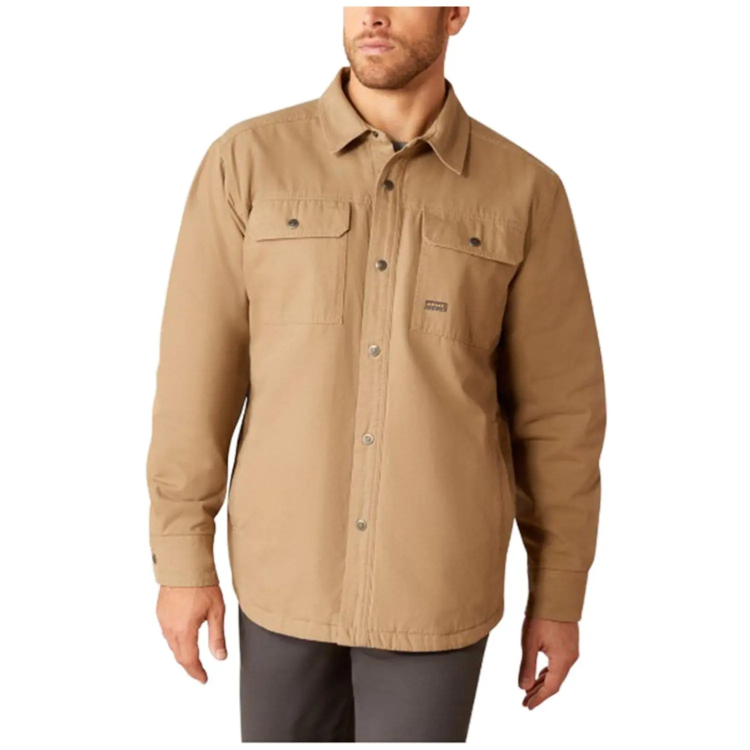 Ariat Men's Rebar Canvas Long Sleeve Snap Shirt Jacket - 10052426