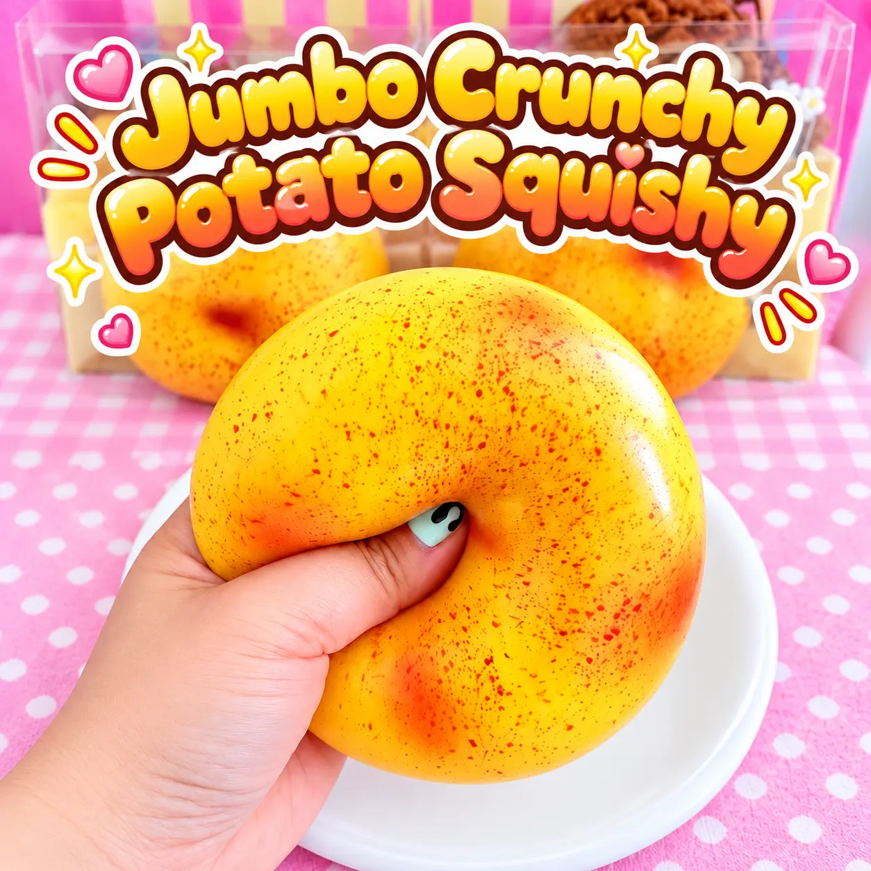 Dotchi Puff Jumbo Crunchy Potato Squishy Toy