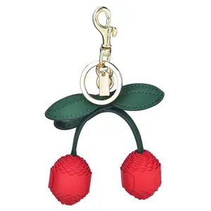 Fresh Cherry Bag Charm for Women, Elegant Keychain