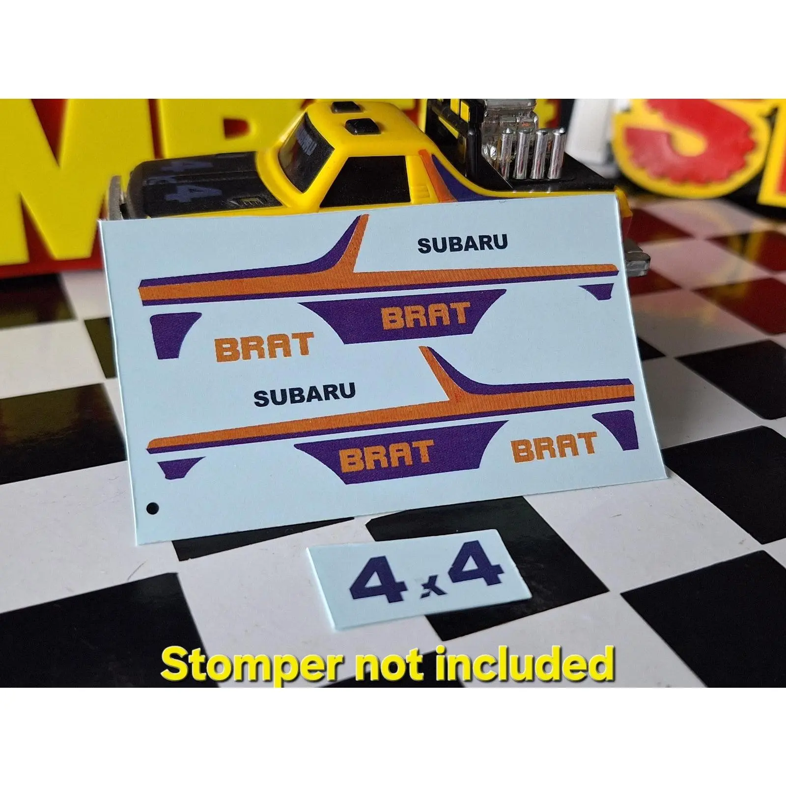 💦 Waterslide Decals for Yellow Subaru Brat Schaper Stomper 4x4 Truck