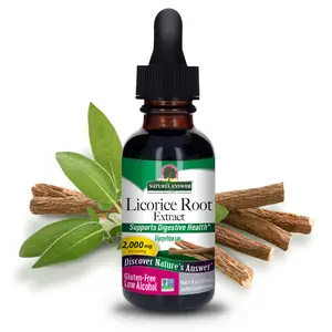Nature's Answer Organic Low Alcohol Licorice Root 2000mg 1oz Extract | Digestion Support | Natural Immune Booster | Promotes Lung Function | Gluten-Free, Non-GMO, Vegan | Single Count