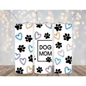 UVDTF 20 oz Cup Wrap Dog Mom 2014