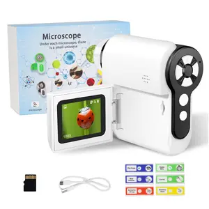 1Pc 3 In 1 Kids Microscope Telescope Cameras