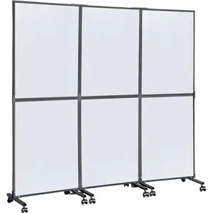 VEVOR Sound Barrier Quiet Wall 72x 66, Partition Room Dividers 3 Panels, Portable Office Walls Dividers, Classroom Dividers, Acoustic Room Divider (Steel Blue) for Office, Library, School, etcVEVOR Super Brand Day