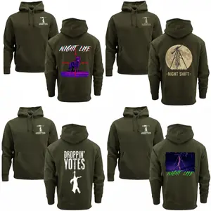 Coyote Hunting Hoodie, Predator Night Hunting Hoodie for Hunters, Night Life & Droppin Yotes Graphic Hoodie, Outdoor Hunter Gift