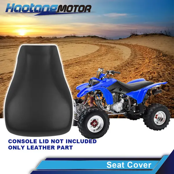 CROSSDESIGN 1 Piece Water Resistant PU Leather Motorbike ATV Seat Cover Protector, Custom-Fit for Honda TRX 400 EX, Motorcycle Motor Parts Accessories, One-Piece