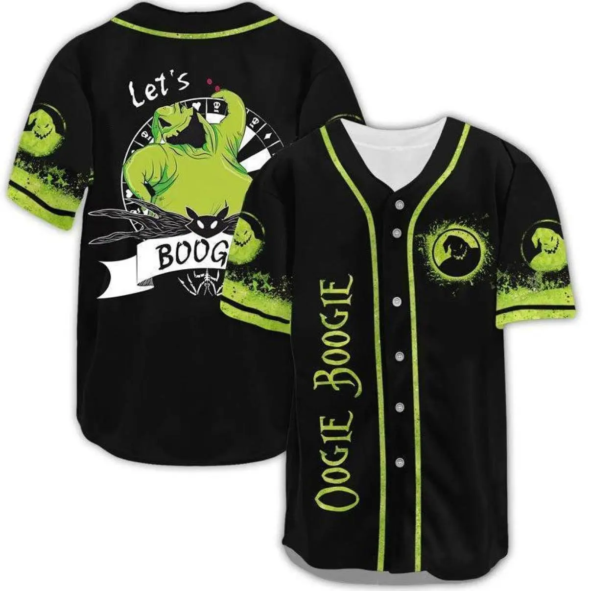 Trendy Nightmare Christmas Oogie Boogie Unisex Baseball Jerseys, Back To School Shirt, Summer Shirt , trendy baseball jersey