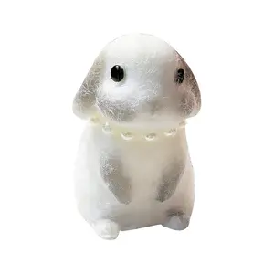 2025 New Gifts Cute Loppy Ear Bunny Squeeze Toy Rabbit Girl Heart-Shaped Stress Relief Toy Simulated Bunny Squeeze Sensory Stress Toy for Kids Ages 10-12 - Squishy Maker